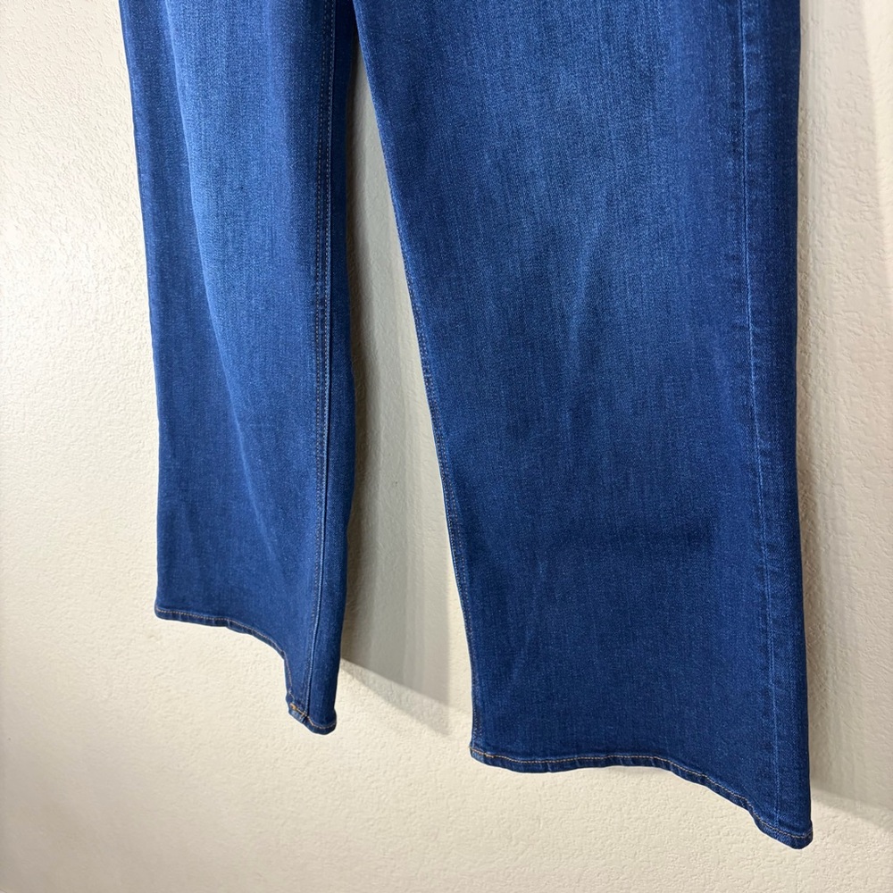 Quince Women Wide-Leg Jeans in Dark Blue Sz 29 Casual Classic Preppy - Picture 3 of 12